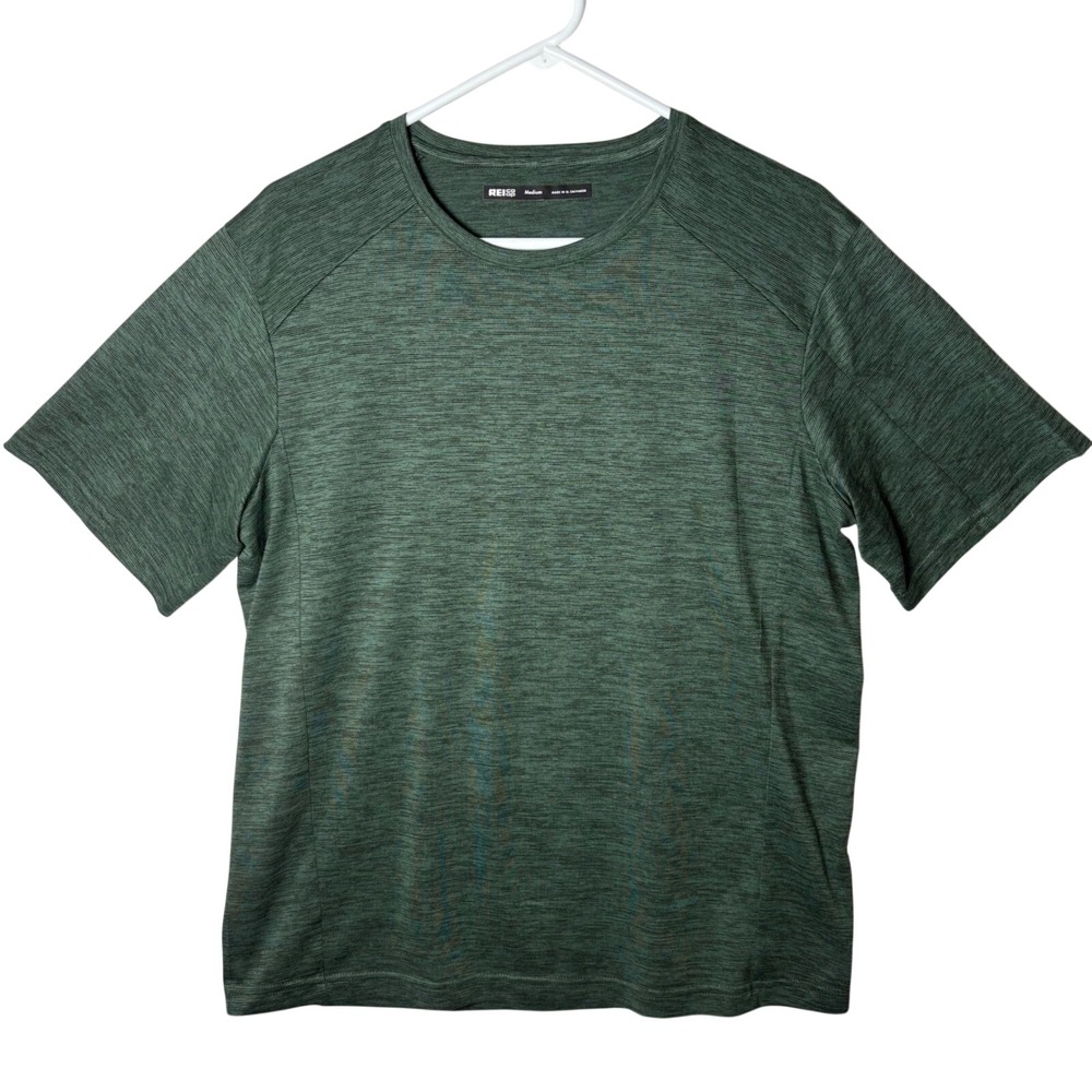 REI Co-op‎ Mens Active Performance T-Shirt Green Medium Short Sleeve Tee